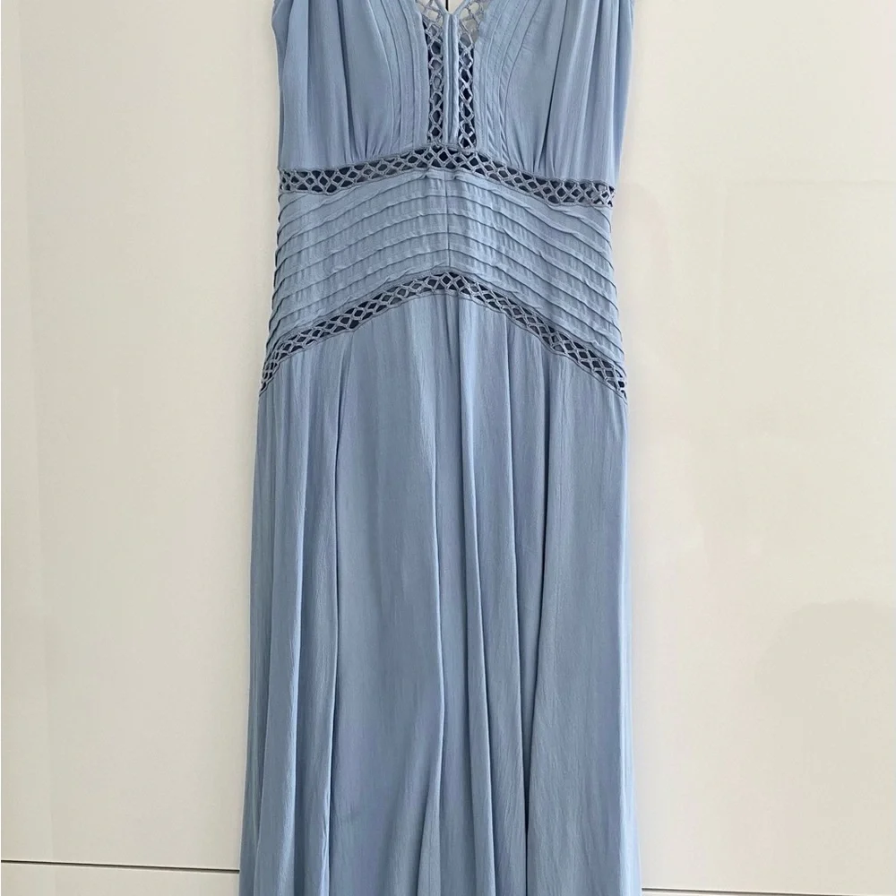 Reiss Light Blue Midi Dress - Picture 2 of 5